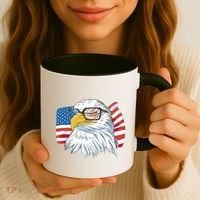 Patriot Cool Eagle USA Flag Coffee Mug thumb 3