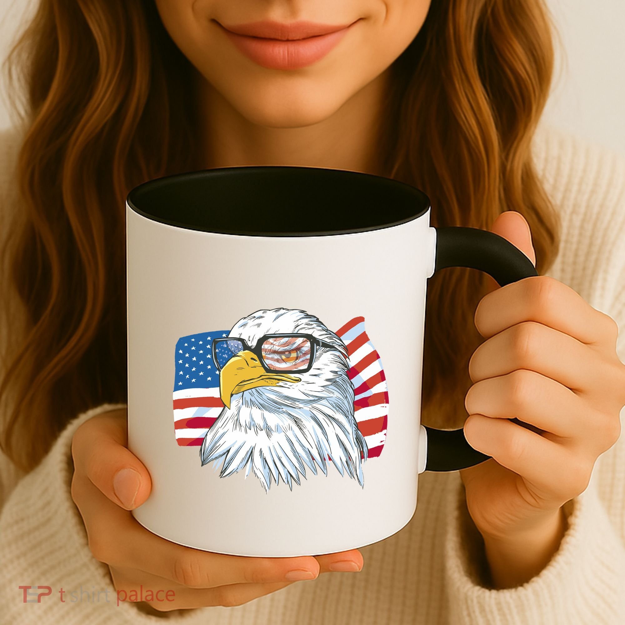 Patriot Cool Eagle USA Flag Coffee Mug