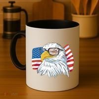 Patriot Cool Eagle USA Flag Coffee Mug thumb 4