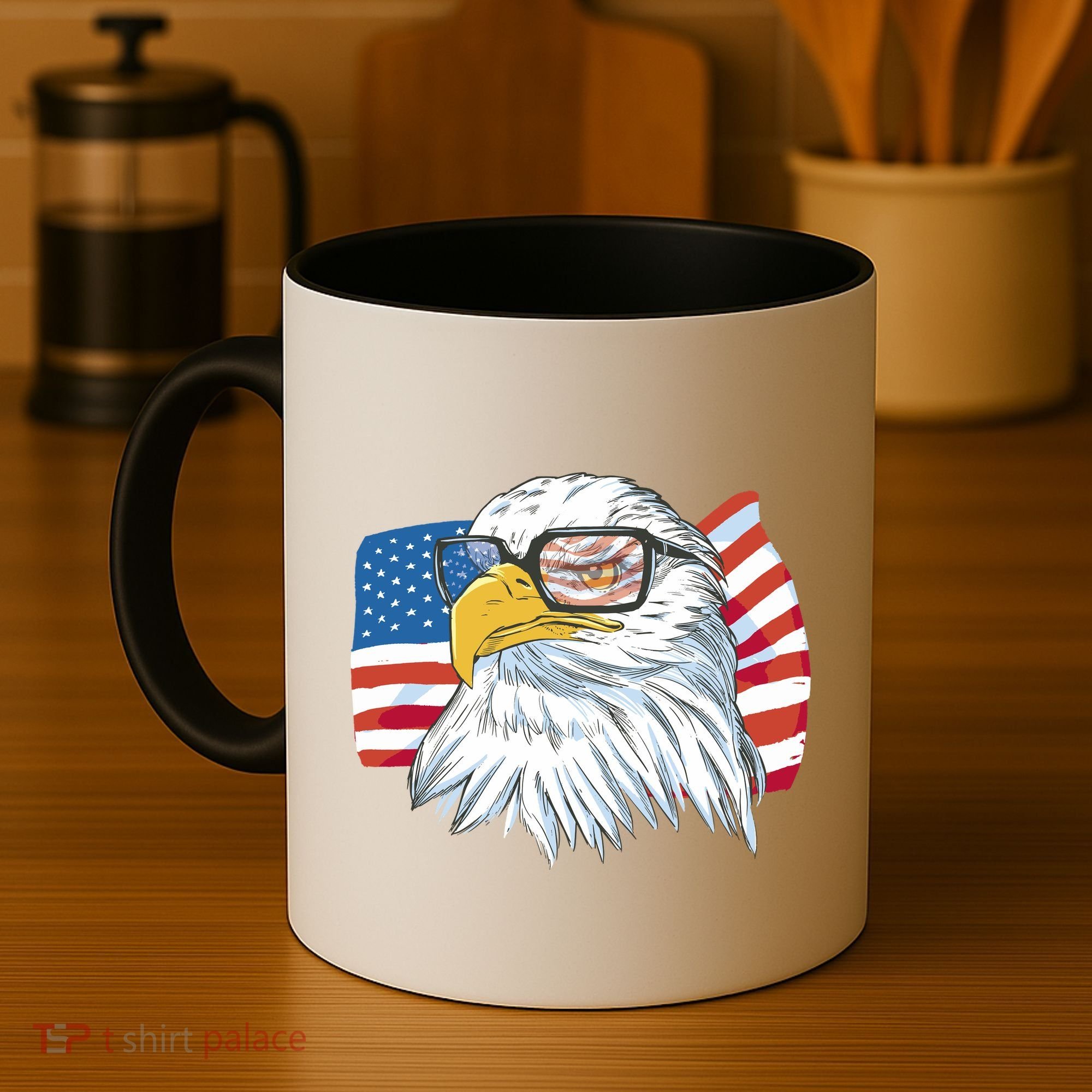 Patriot Cool Eagle USA Flag Coffee Mug