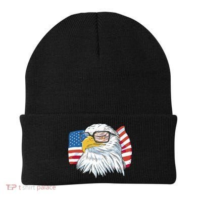 Patriot Cool Eagle USA Flag Beanie
