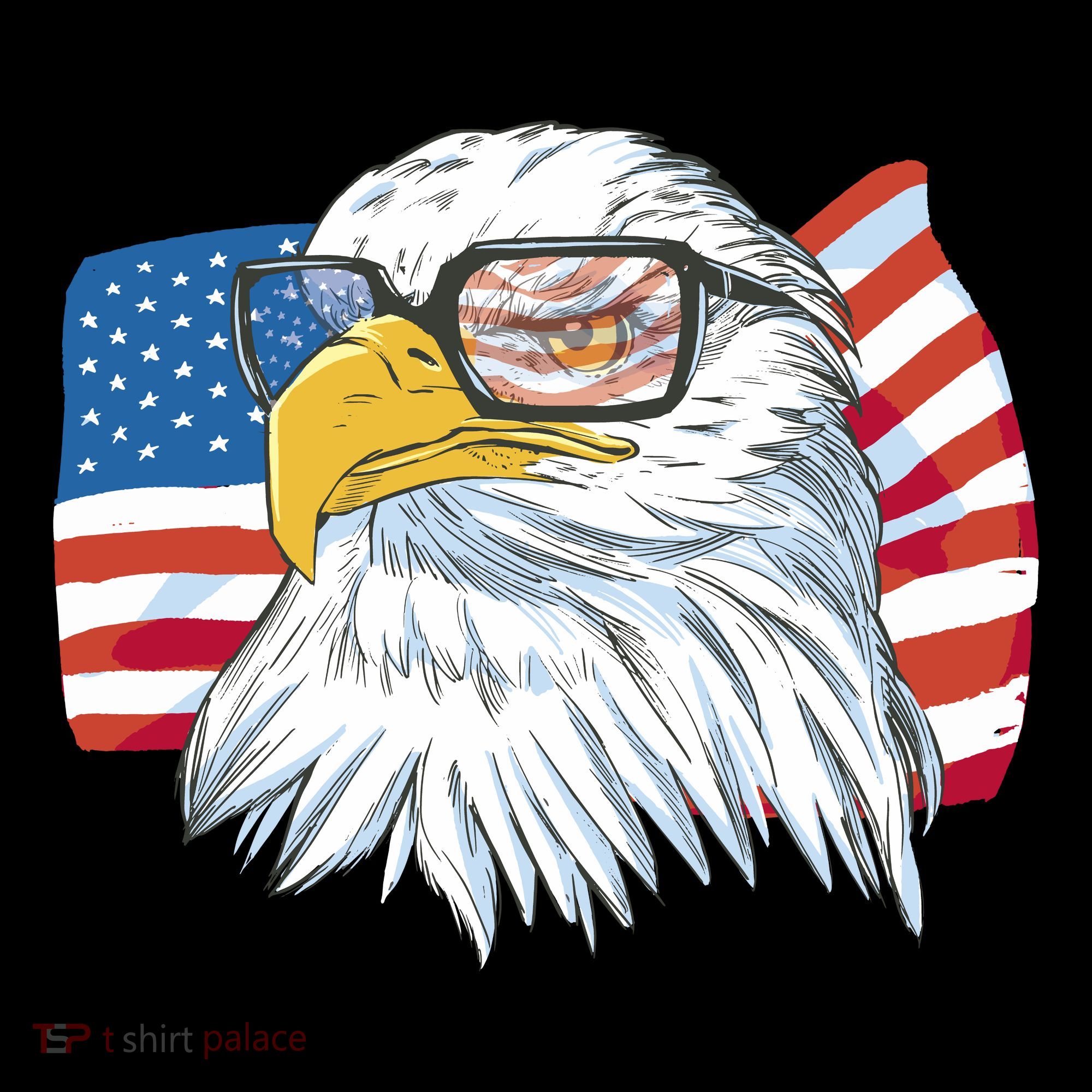 Patriot Cool Eagle USA Flag Mousepad