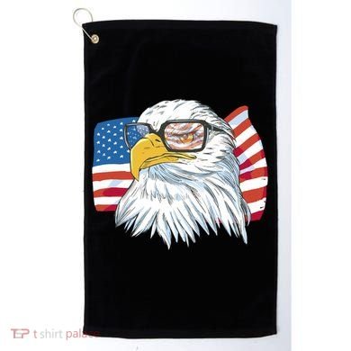 Patriot Cool Eagle USA Flag Golf Towel