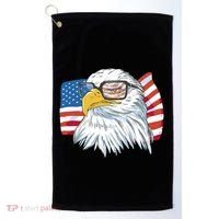 Patriot Cool Eagle USA Flag Golf Towel thumb 0