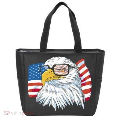 Patriot Cool Eagle USA Flag Tote Bag