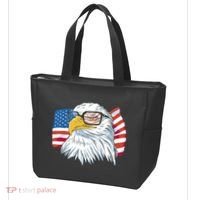 Patriot Cool Eagle USA Flag Tote Bag thumb 3