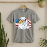 Patriot Cool Eagle USA Flag T-Shirt thumb 2
