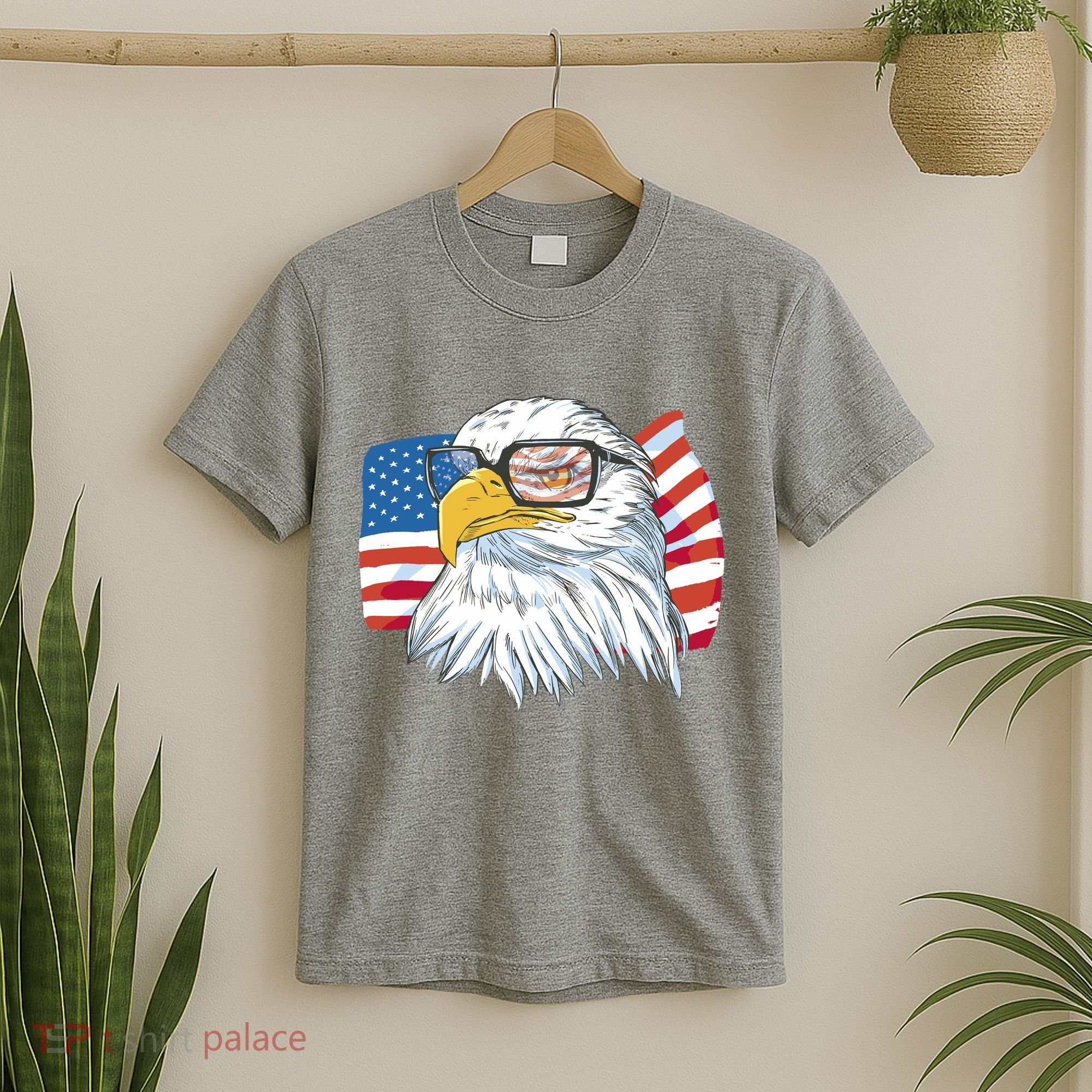 Patriot Cool Eagle USA Flag T-Shirt