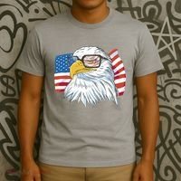 Patriot Cool Eagle USA Flag T-Shirt thumb 3