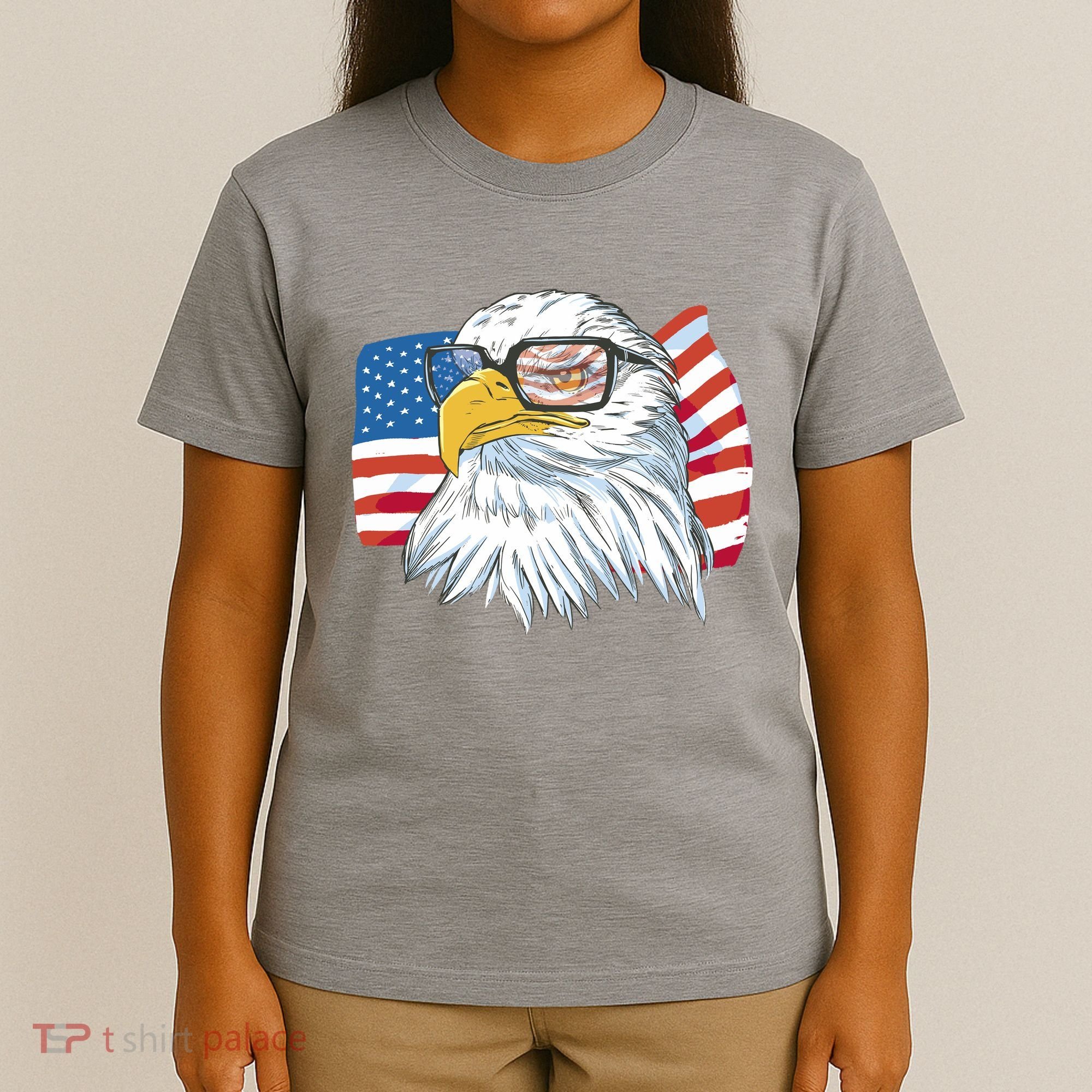 Patriot Cool Eagle USA Flag T-Shirt