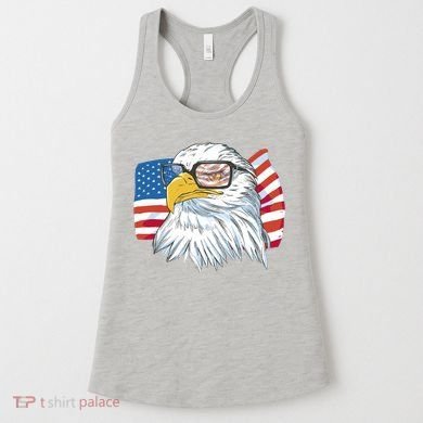 Patriot Cool Eagle USA Flag Women's Tank Top