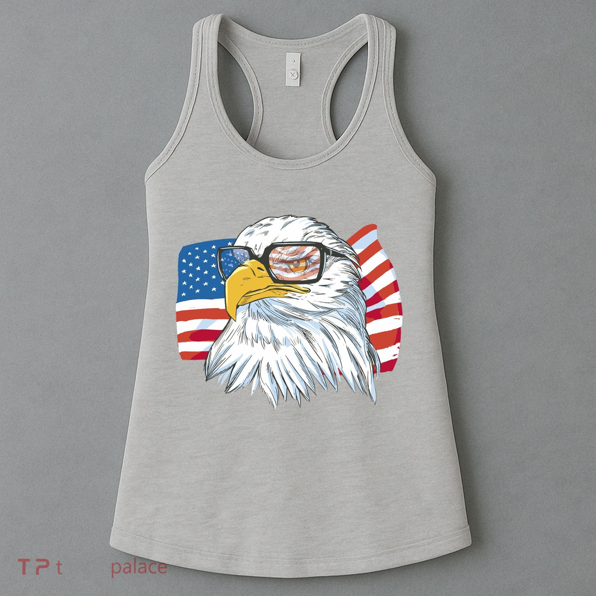 Patriot Cool Eagle USA Flag Women's Tank Top