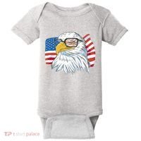 Patriot Cool Eagle USA Flag Baby Bodysuit thumb 0
