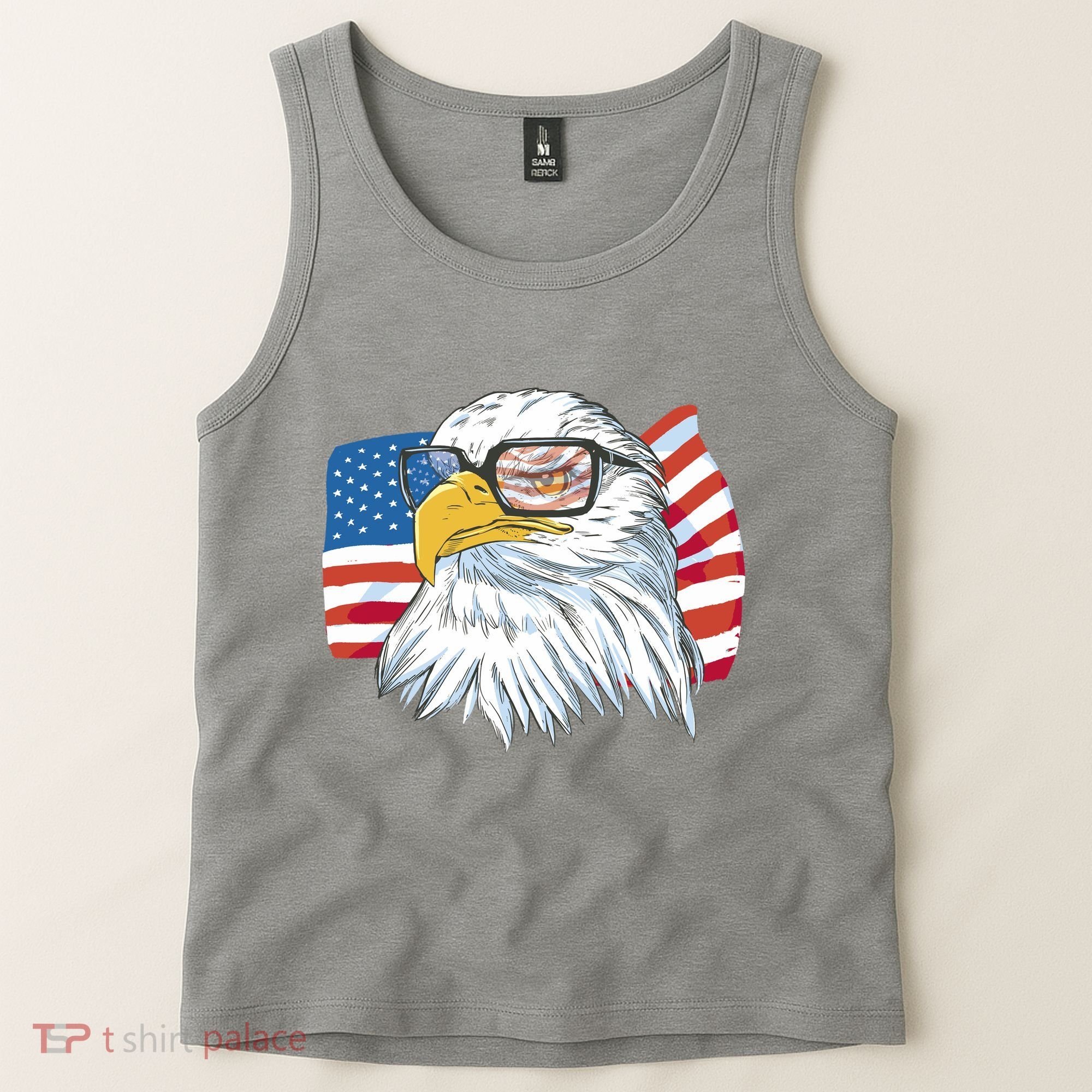 Patriot Cool Eagle USA Flag Tank Top