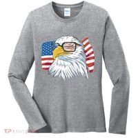 Patriot Cool Eagle USA Flag Women's Long Sleeve Shirt thumb 0