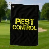 Pest Control Exterminator Halloween Costume Golf Towel thumb 1