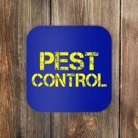 Pest Control Exterminator Halloween Costume Coaster thumb 0