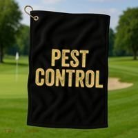 Pest Control Exterminator Halloween Costume Cool Gift Golf Towel thumb 1