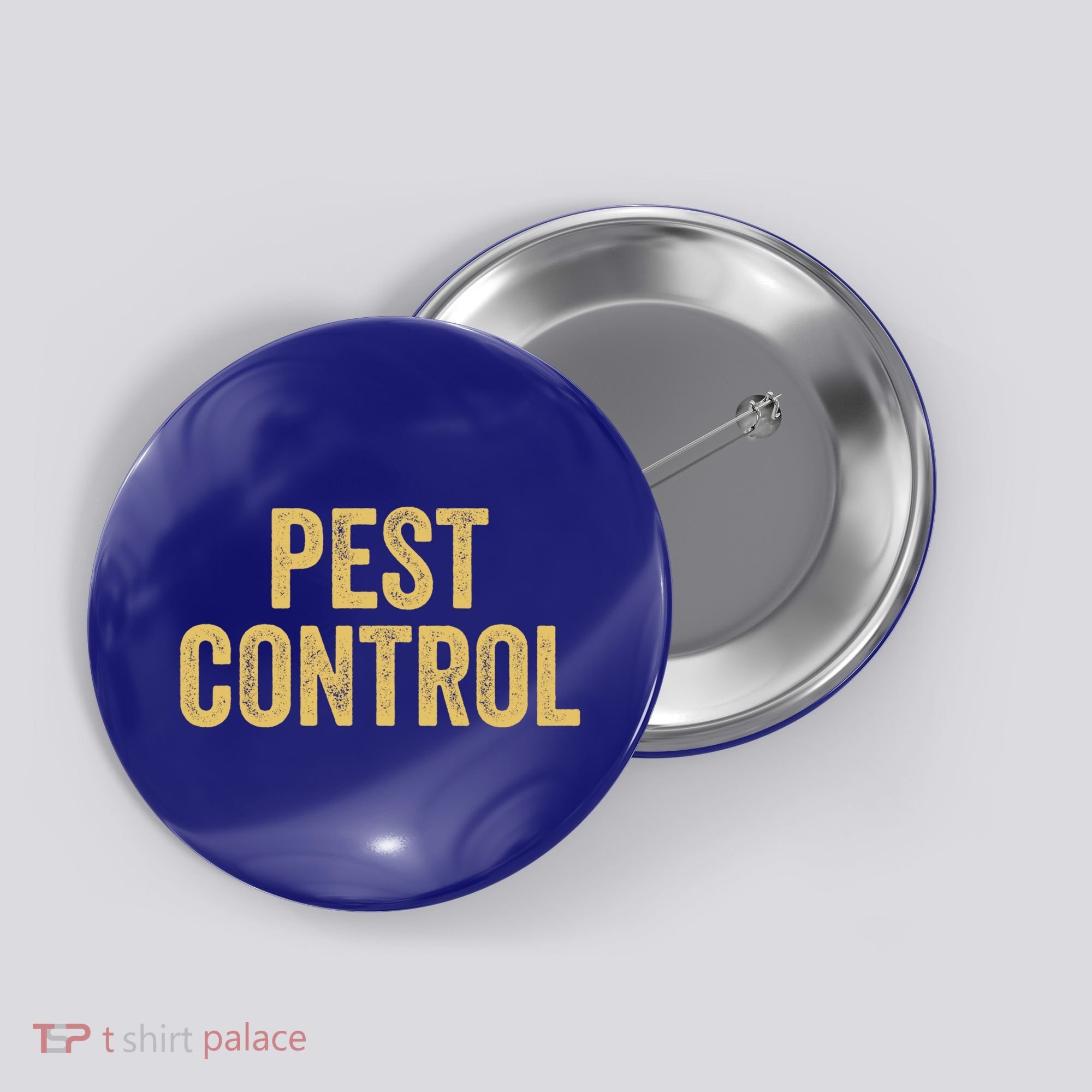 Pest Control Exterminator Halloween Costume Cool Gift Button