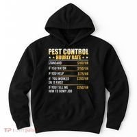 Pest Control Exterminator Pest Controller Hourly Rate Hoodie thumb 0