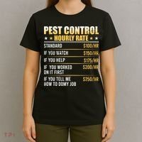 Pest Control Exterminator Pest Controller Hourly Rate T-Shirt thumb 4