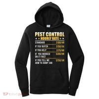 Pest Control Exterminator Pest Controller Hourly Rate Women's Hoodie thumb 0