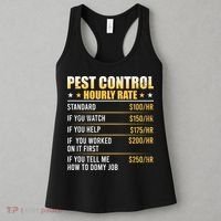 Pest Control Exterminator Pest Controller Hourly Rate Women's Tank Top thumb 3