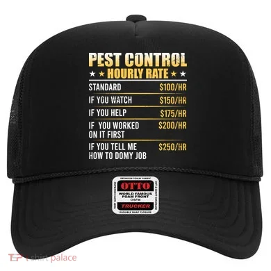 Pest Control Exterminator Pest Controller Hourly Rate Hat