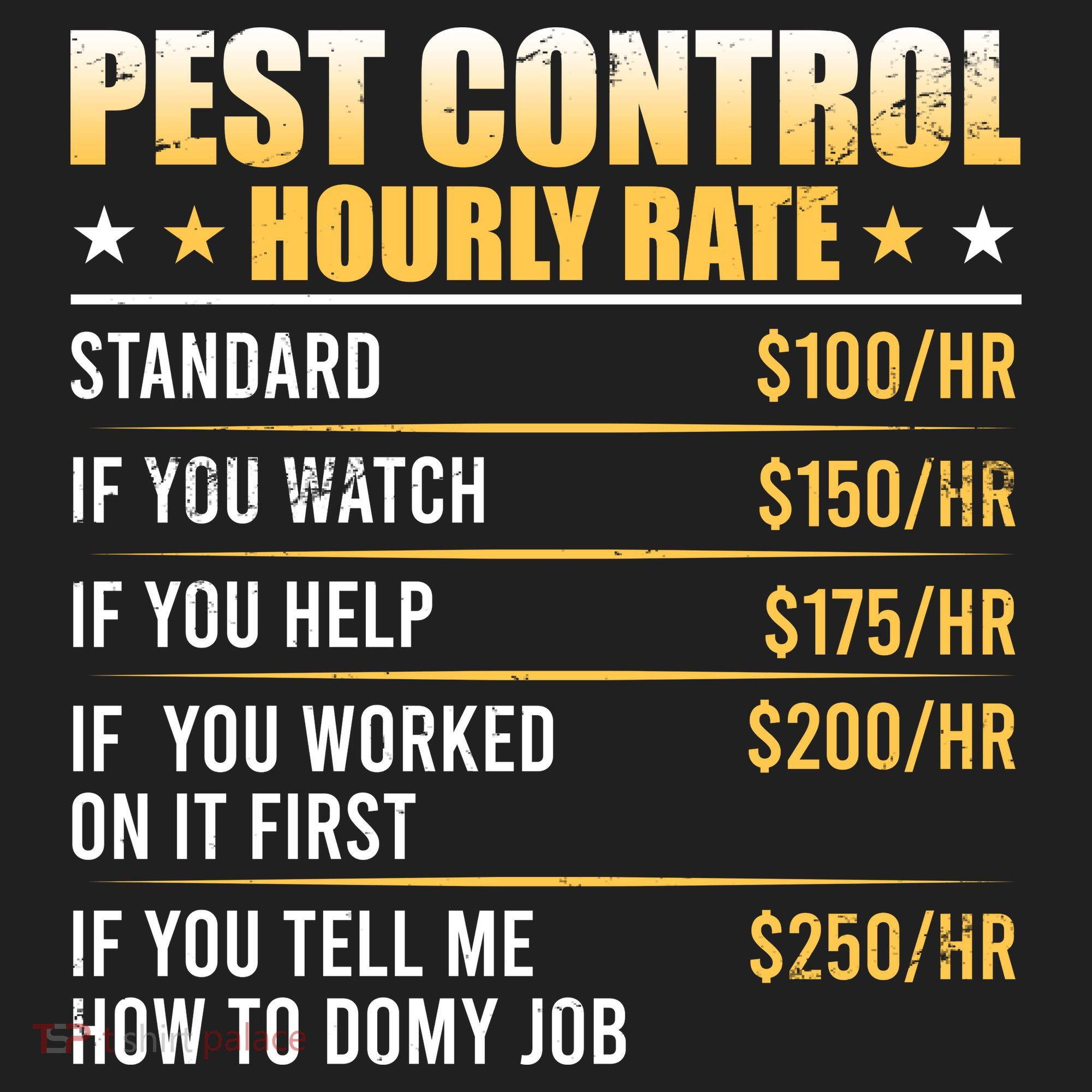 Pest Control Exterminator Pest Controller Hourly Rate Hat