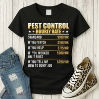 Pest Control Exterminator Pest Controller Hourly Rate Women's T-Shirt thumb 3