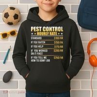 Pest Control Exterminator Pest Controller Hourly Rate Kids Hoodie thumb 2