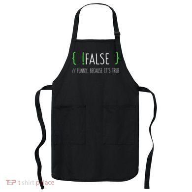 Programmer Computer Engineer Funny False Programming Coding Apron