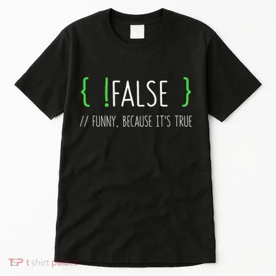 Programmer Computer Engineer Funny False Programming Coding Tall T-Shirt