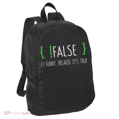 Programmer Computer Engineer Funny False Programming Coding Port Authority Crush Ripstop Backpack