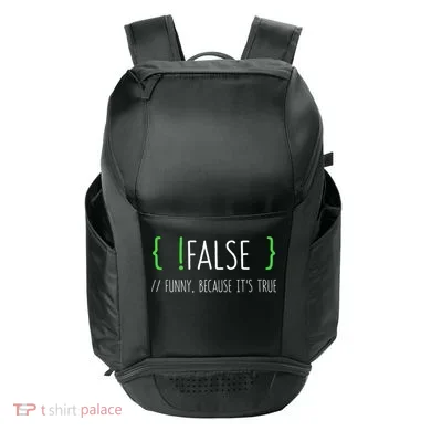 Programmer Computer Engineer Funny False Programming Coding Sport-Tek Club Rec Backpack