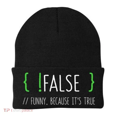Programmer Computer Engineer Funny False Programming Coding Beanie
