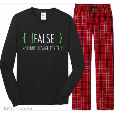 Programmer Computer Engineer Funny False Programming Coding Long Sleeve Pajama Set