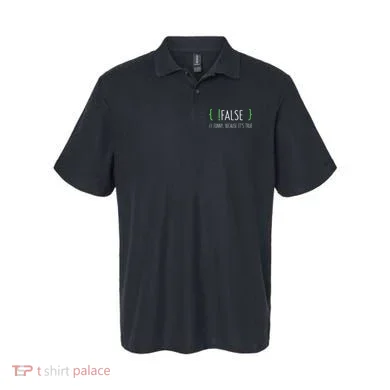 Programmer Computer Engineer Funny False Programming Coding Polo