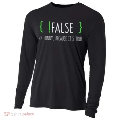 Programmer Computer Engineer Funny False Programming Coding Cooling Performance Long Sleeve Crew