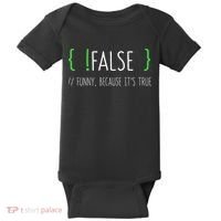 Programmer Computer Engineer Funny False Programming Coding Baby Bodysuit thumb 0