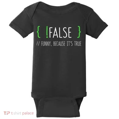 Programmer Computer Engineer Funny False Programming Coding Baby Bodysuit