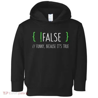 Programmer Computer Engineer Funny False Programming Coding Toddler Hoodie