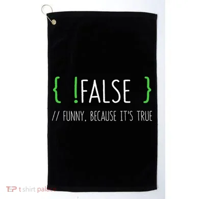 Programmer Computer Engineer Funny False Programming Coding Golf Towel