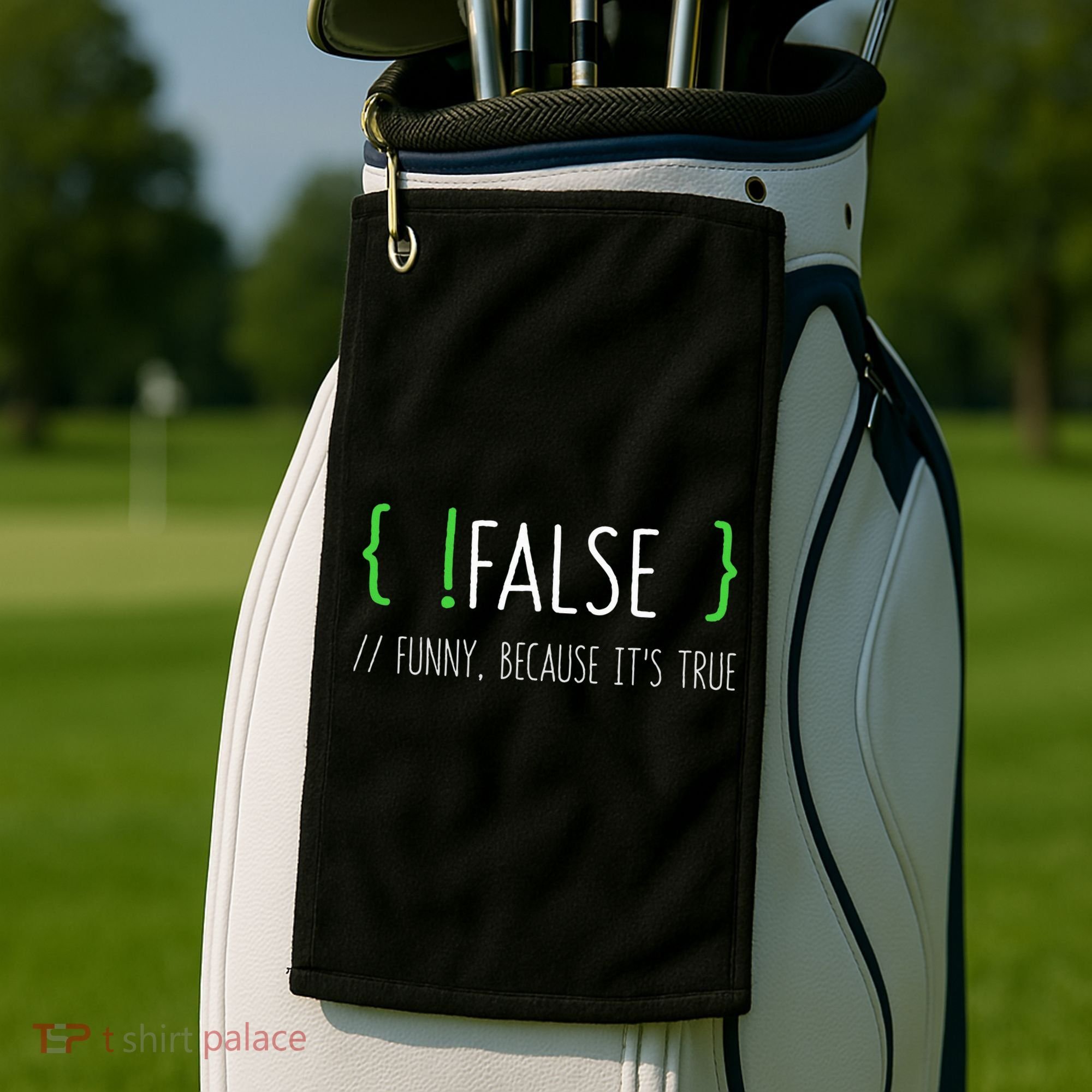 Programmer Computer Engineer Funny False Programming Coding Golf Towel