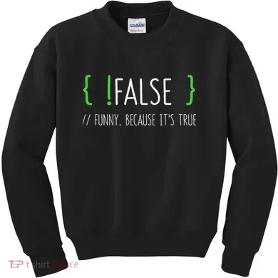 Programmer Computer Engineer Funny False Programming Coding Kids Sweatshirt