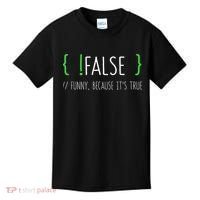 Programmer Computer Engineer Funny False Programming Coding Kids T-Shirt thumb 0