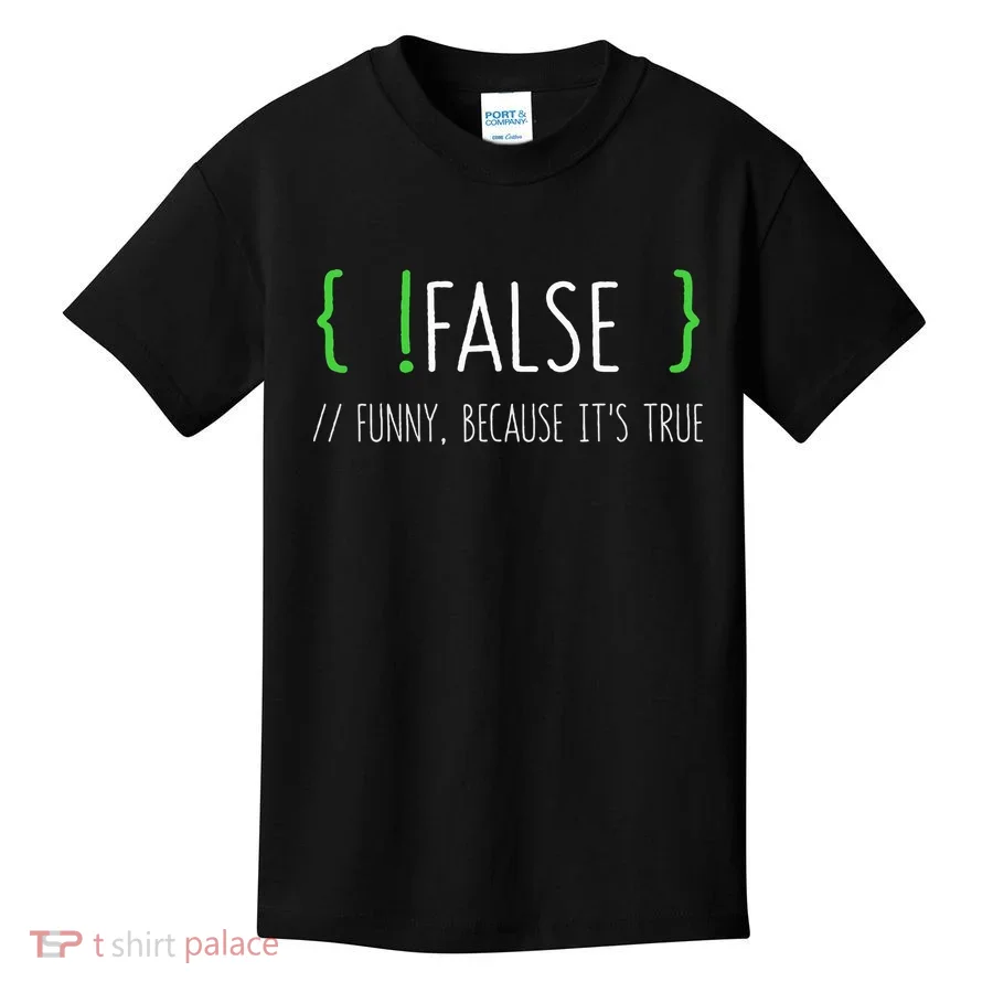 Programmer Computer Engineer Funny False Programming Coding Kids T-Shirt