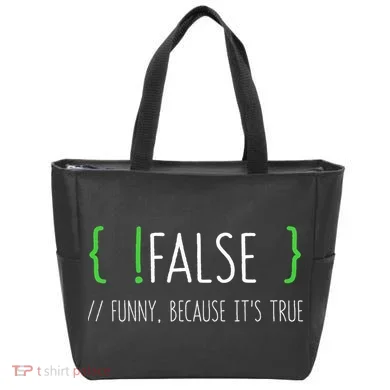 Programmer Computer Engineer Funny False Programming Coding Tote Bag