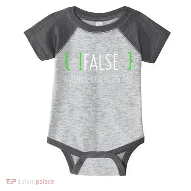 Programmer Computer Engineer Funny False Programming Coding Infant Baby Jersey Bodysuit