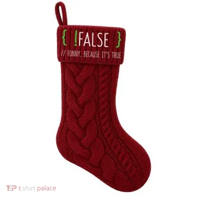 Programmer Computer Engineer Funny False Programming Coding Knit Stocking